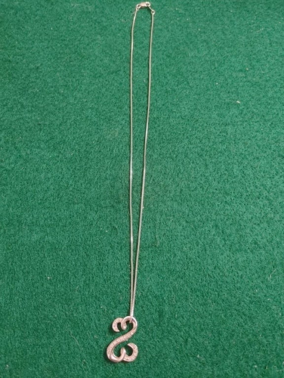Jane Seymour Sterling Open Double Heart Necklace (1 of 4)