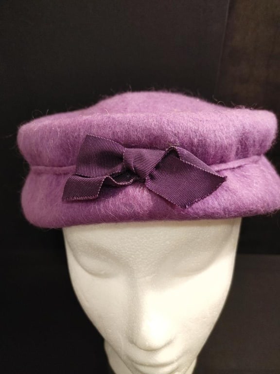 1940s KMF Neumann Endler Inc. Wool Hat - Purple (1 of 7)