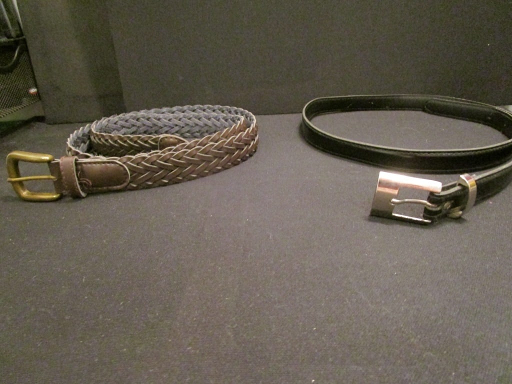 Black Leather Belt and Brown Leather Belt (1 of 8)