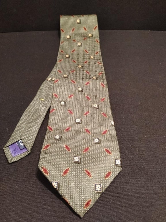 Nautica 100% Silk Tie Striated Pattern (1 of 4)