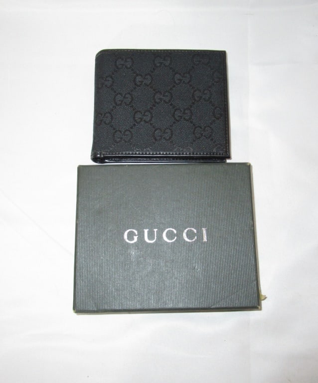 Vtg Gucci Men's Wallet - Master Soft Nero NIB (1 of 15)