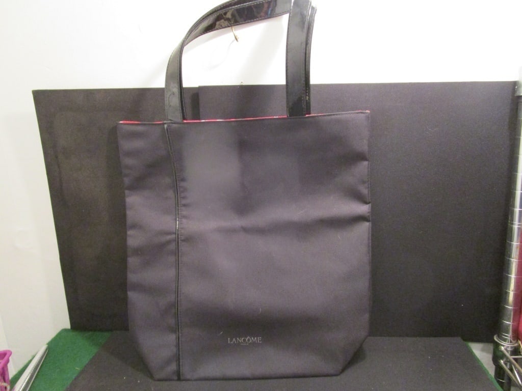 Vtg Lancome Black Tote Bag - Paris Interior Motif (1 of 3)