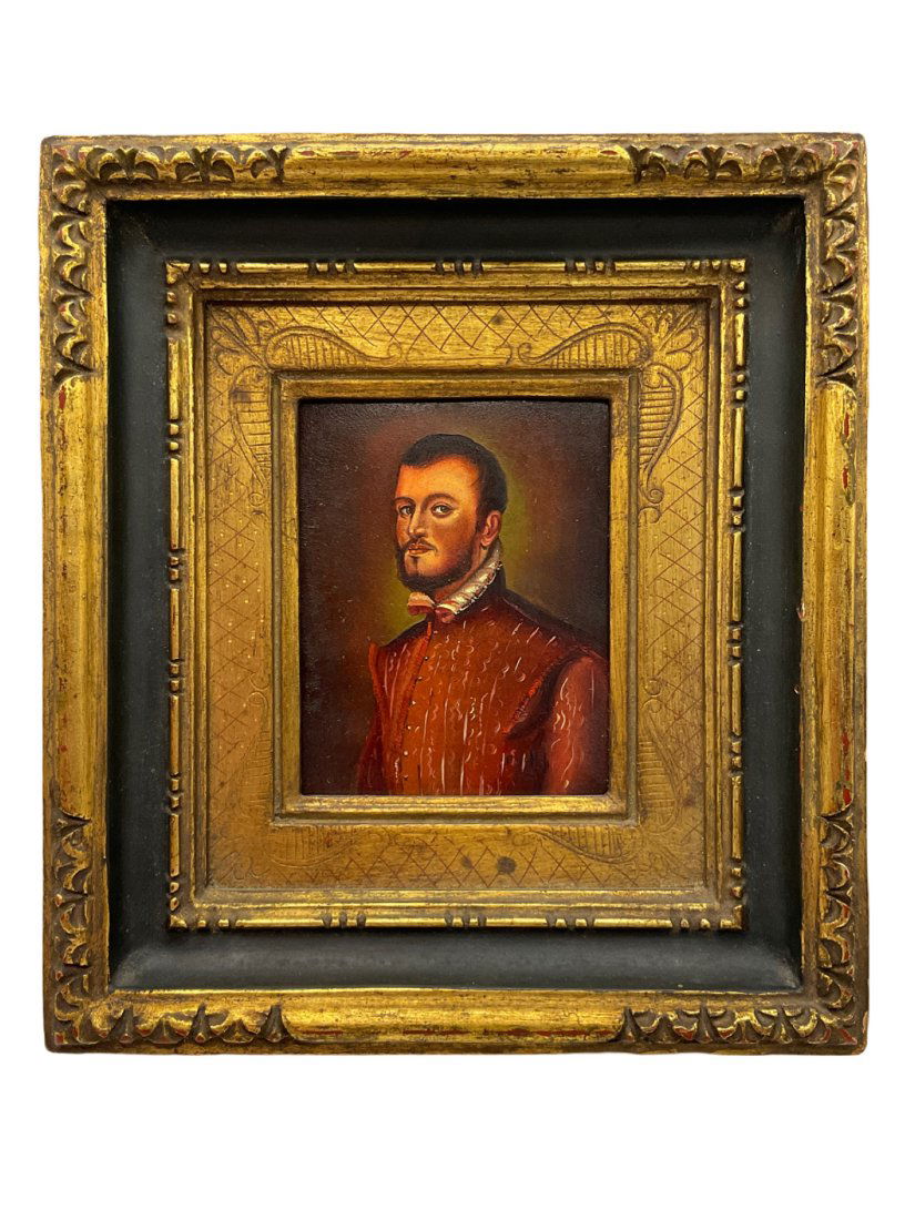Miniature Antique Portrait of Man (1 of 2)