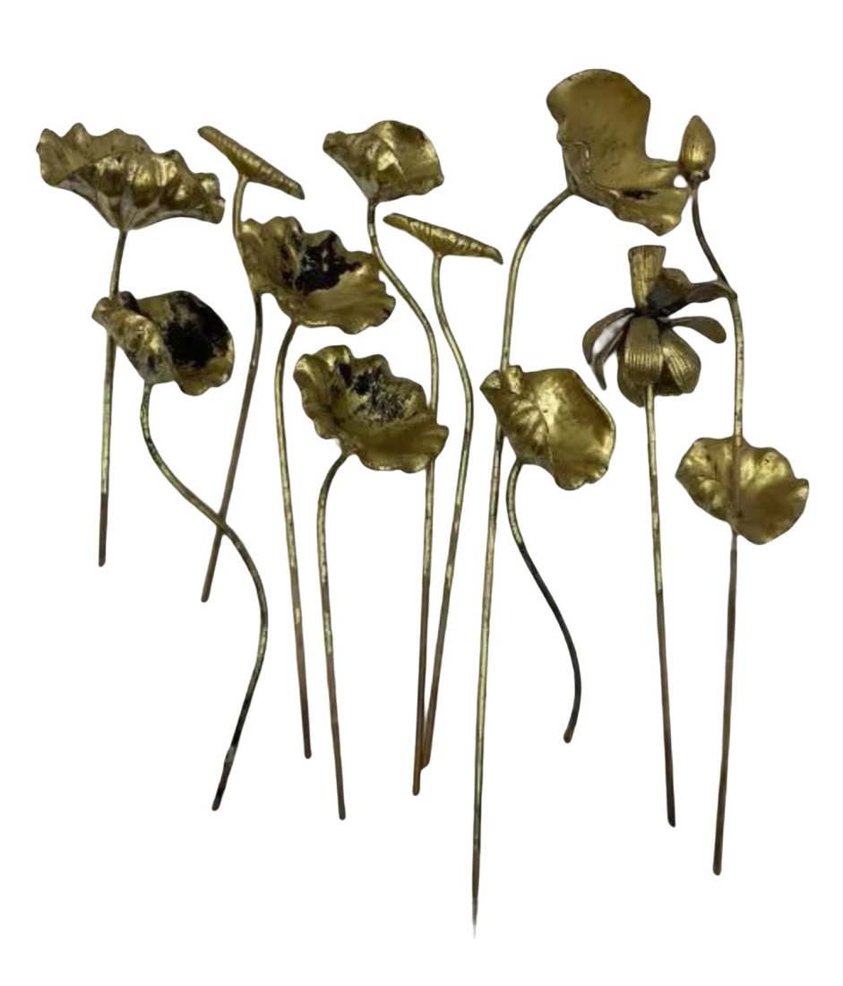 Gilt Wood Buddhist Altar Japanese Lotus Flowers (1 of 4)