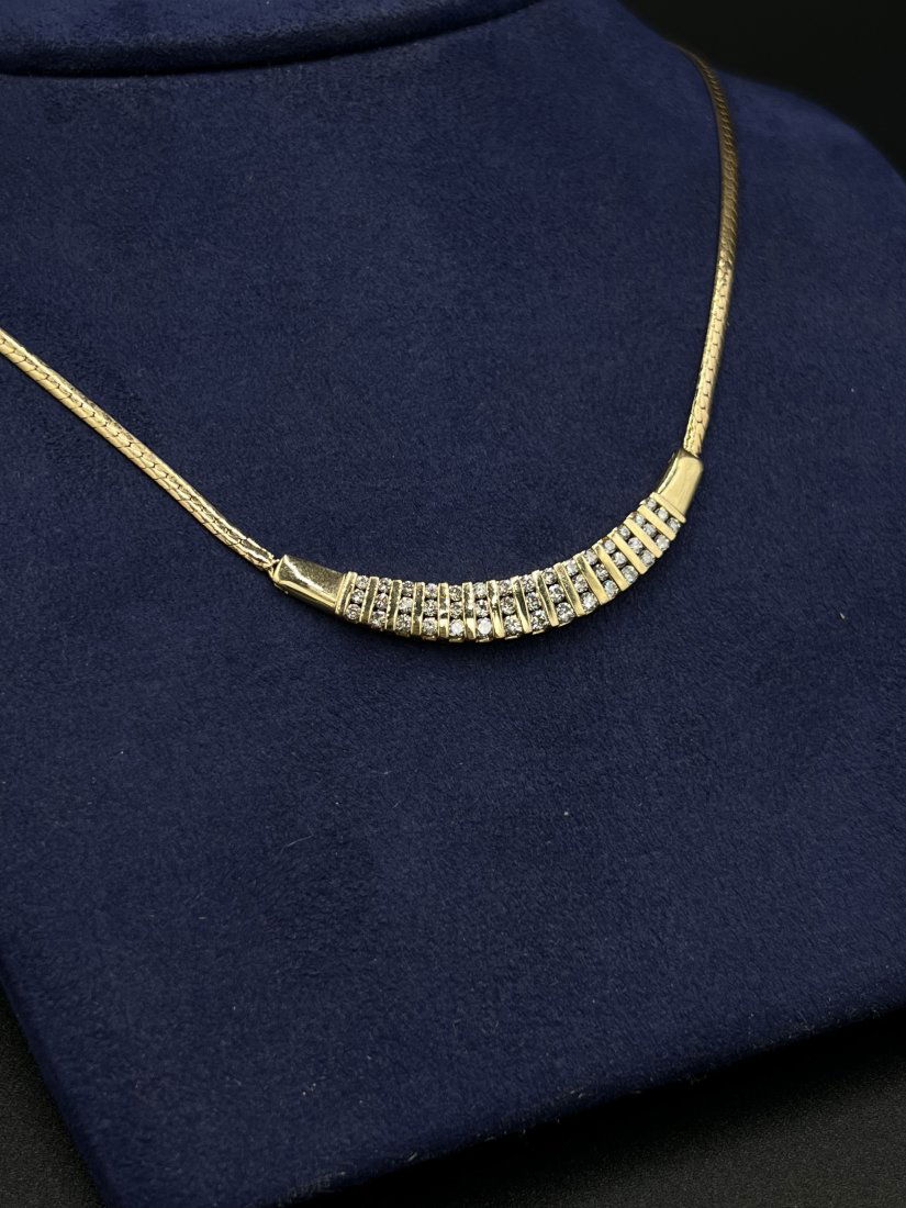 14kt. Gold Graduated Diamond Necklace (1 of 6)