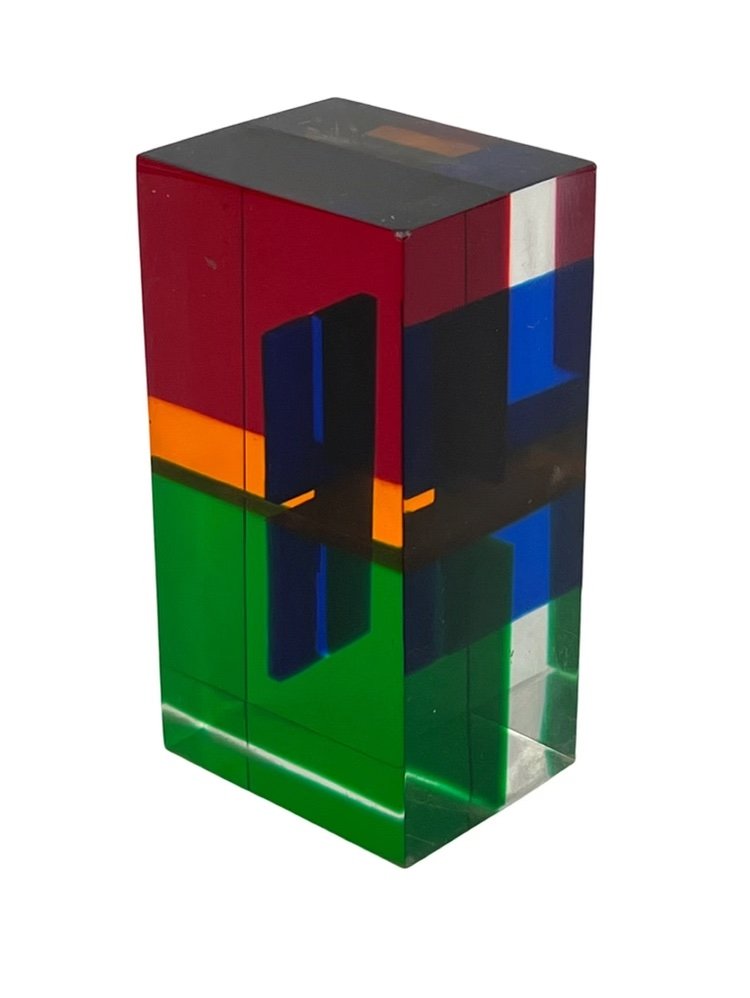 Colorful 1970s Acrylic Sculpture attributed to Vasa by Merle Edelman Design (1 of 11)