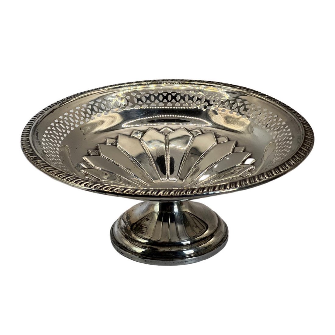 Crown Sterling Weighted Pedestal Candy Dish Bowl (1 of 6)