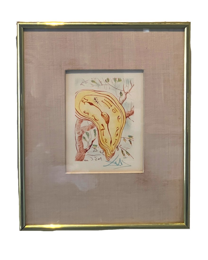 Salvador Dali "Melting Clock" Signed Etching (1 of 10)
