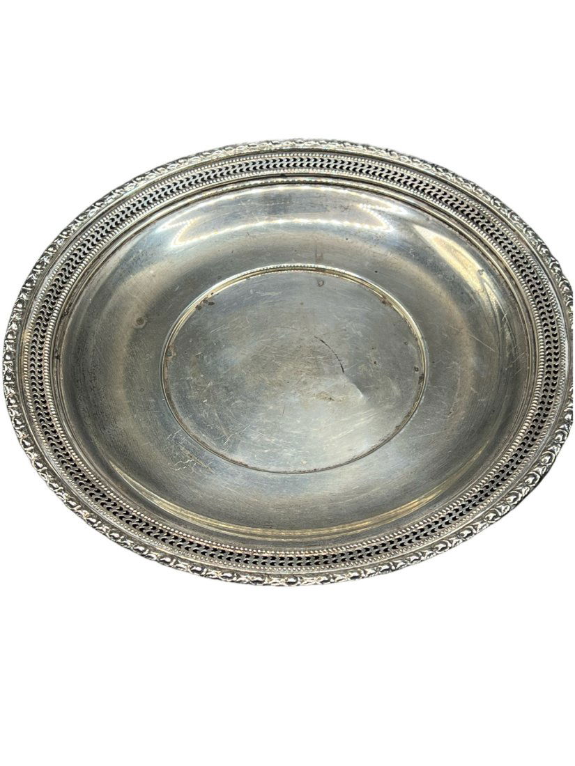 Frank M. Whiting & Company "Talisman Rose" 9.5 inch Sterling Silver Plate (1 of 7)