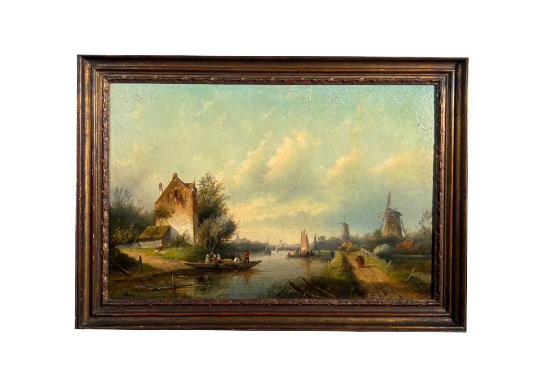 Dutch River landscape by Jan Jacob Spohler (1 of 6)