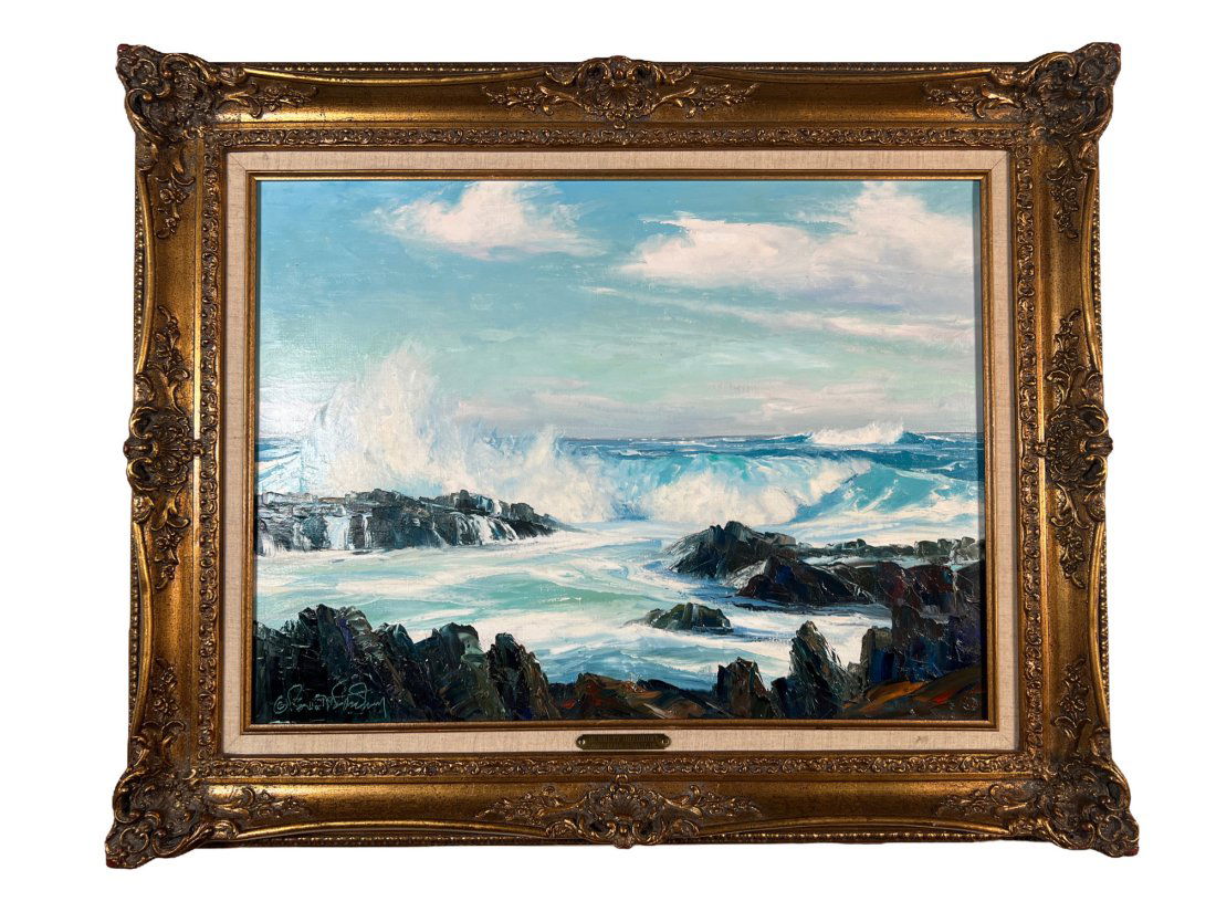 Bennett Bradbury Large Original Oil Painting on Canvas Signed (1 of 6)