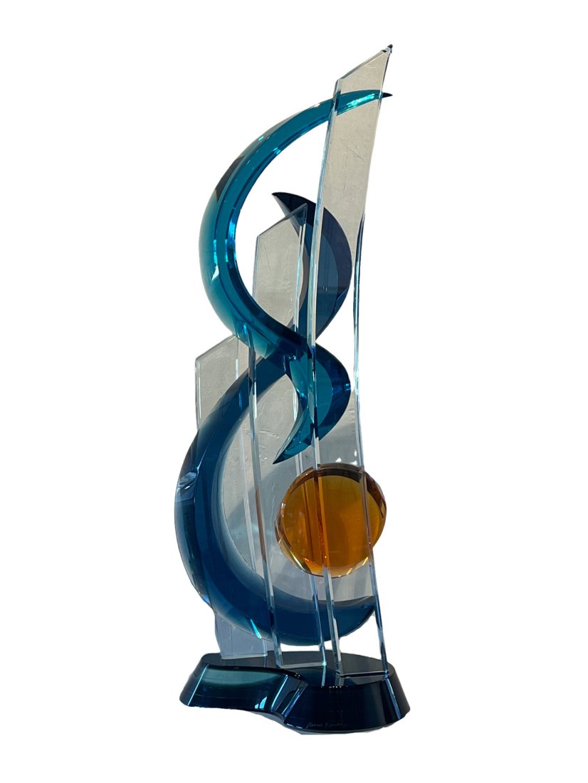 Melodies in the Night Acrylic Sculpture By Randolph: Melodies in the Night Acrylic Sculpture By Randolph this piece is from Vitrum Gallery it is a young, vibrant gallery that celebrates the beauty and craftsmanship of contemporary glass art. Originally 