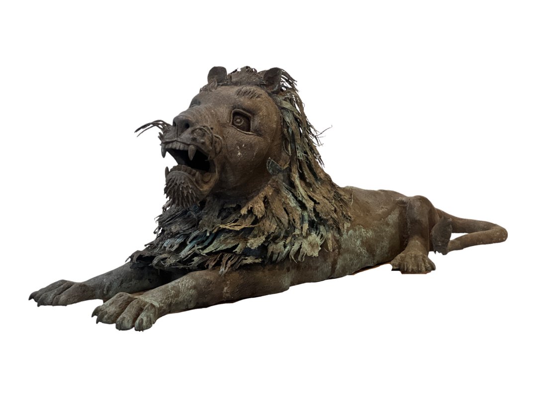 Life Size Bronze Bamun Lion Sculpture (1 of 11)