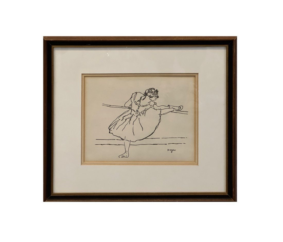 Edgar Degas Ballerina Dancer Lithograph (1 of 3)