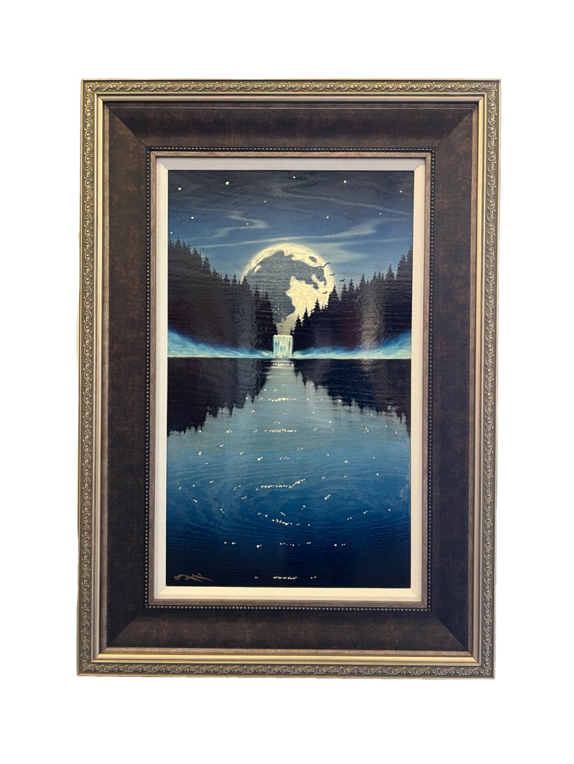 Matt Beyrer "Mystic Falls" Oil Painting on Wood (1 of 4)