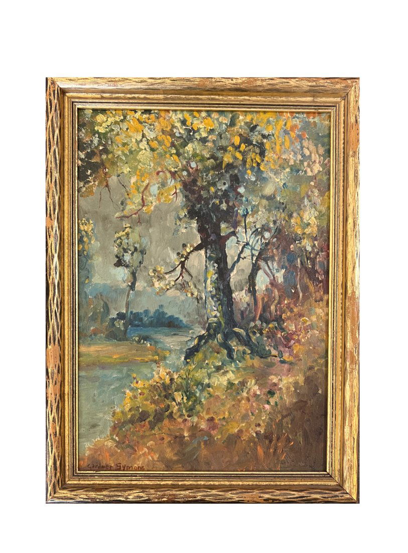 George Gardner Symons "Trees" Oil on Board (1 of 5)