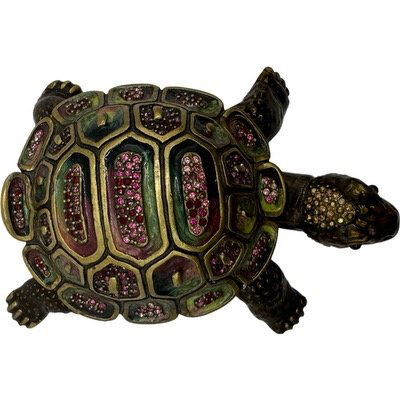 One Large Jay Strongwater Turtle Trinket Box (1 of 8)
