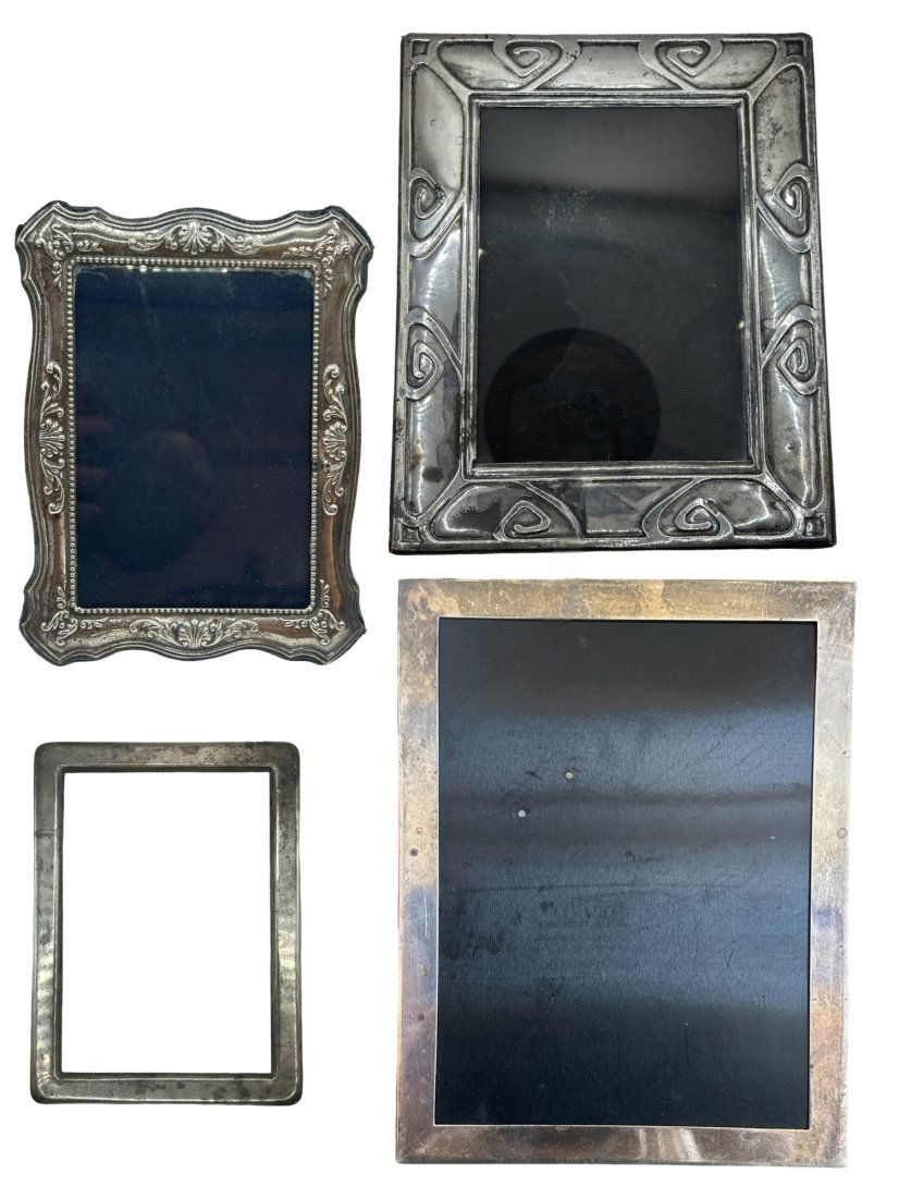 Lot of 4 sterling silver picture frames including Carrs Of Sheffield, Gorham, and Tiffany & Co. (1 of 17)