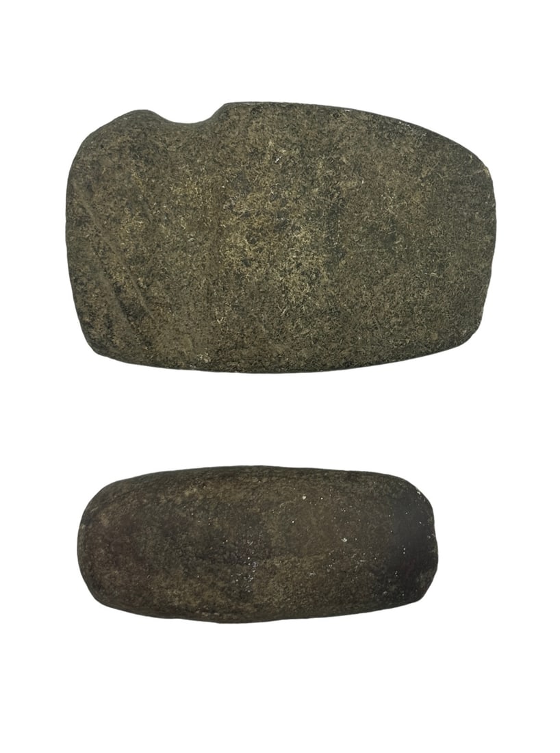 2 Native American Stone Axe Heads (1 of 9)