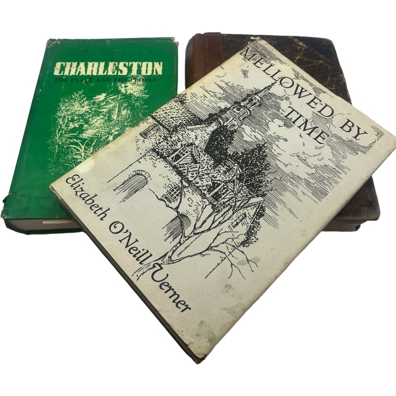 Lot of Three Charleston Books, Elizabeth O’Neill Verner: Three Charleston Books, "Charleston The Place and The People by Mrs. St. Julien Ravenal" "Hampton and His Cavalry in '64. by Edward L. Wells" "Mellowed By Time by Elizabeth O'Neill Verner" Total weigh