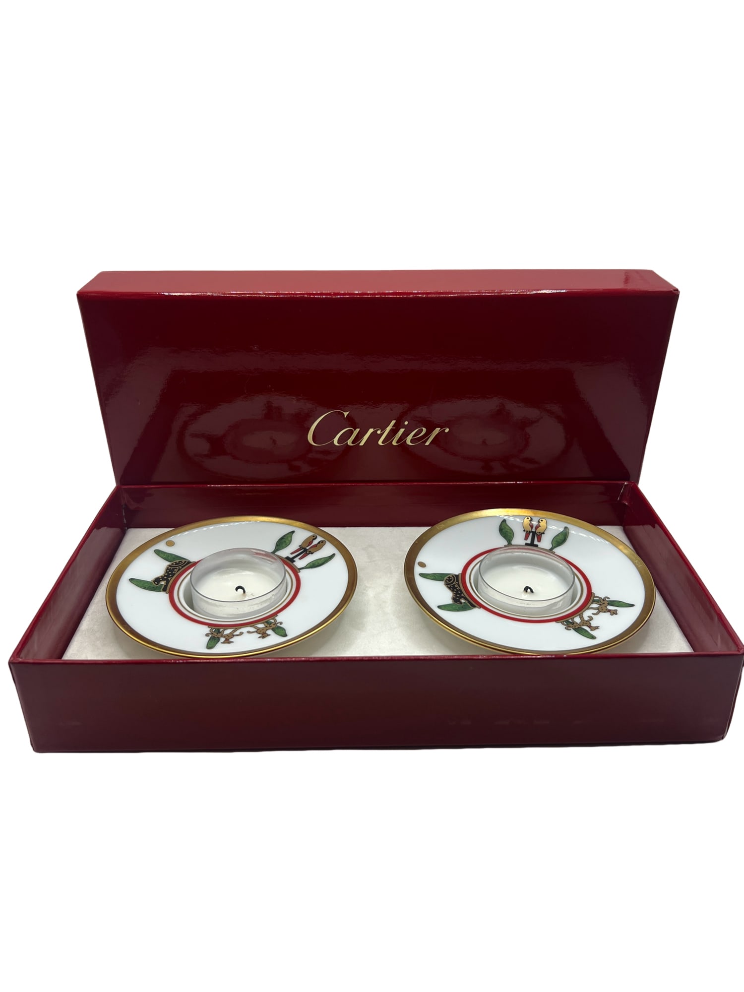 Cartier Limoges La Maison Venitienne Lapis Candle Holder Set (1 of 9)