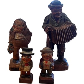 Lot of 4 Arni ? Wood Carvings