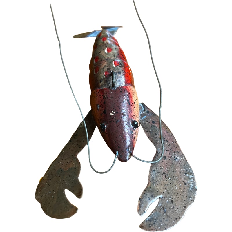 Rare David Perkins Crayfish Decoy with whiskers (1 of 3)