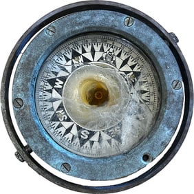 Antique Naval Ship Compass / Maritime Compass
