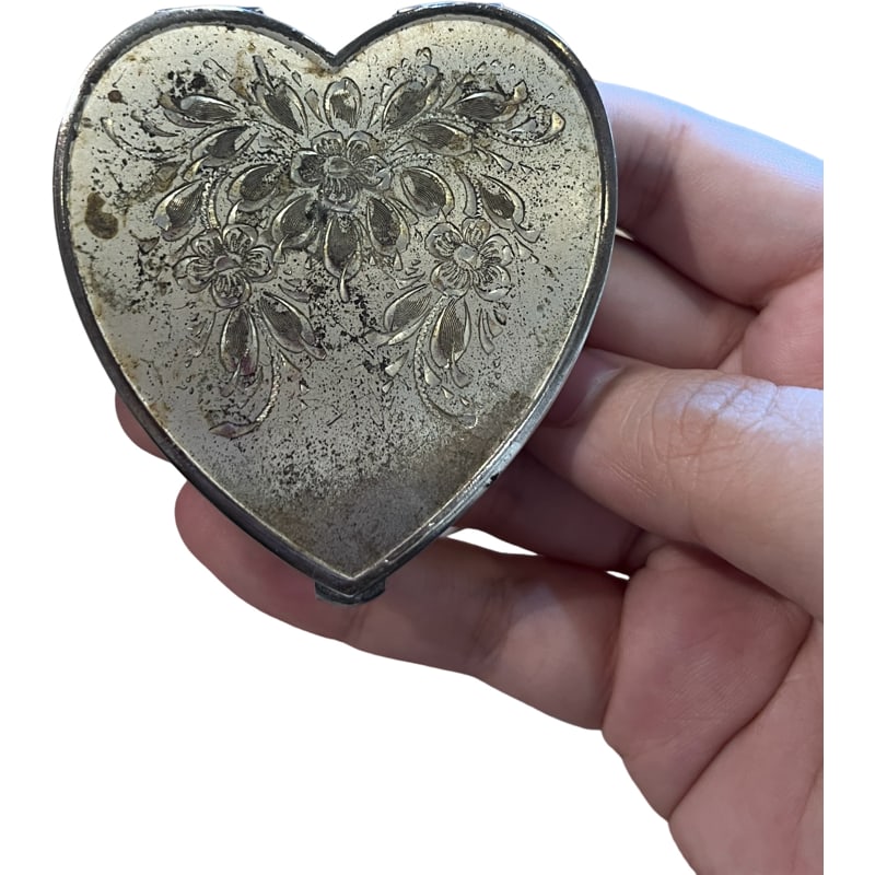 Sterling Silver Lamode Compact Case / Makeup Case / Cosmetic Compact (1 of 10)