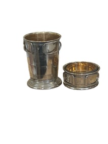 pair of Antique Collapsible Military/Hunt Cup/travel cup