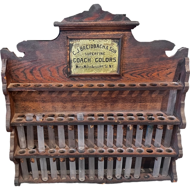 Vintage Wooden Lab Rack / Test Tube Holder With Original Labels (1 of 9)