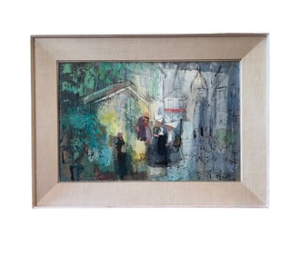 Patricia Stanley Cunningham Large Oil on Board Painting