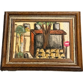 Folk Art Pastel Painting