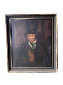Antique 1800's Oil Painting Portrait of Male by Sir Thomas Lawerence? Andrew Geddes? Andrew Plimer?
