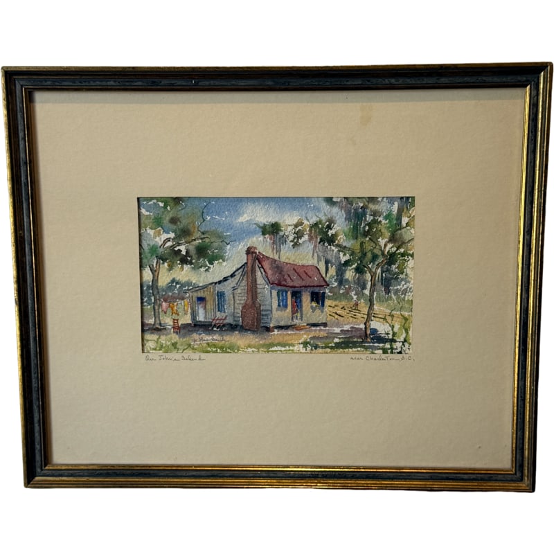 Original Charleston Artist Edith Demay Smith, Watercolor, 'Our Johns Island' (1 of 6)