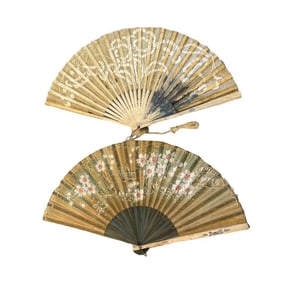 Antique Hand Fans / Hand Painted Fans (2)