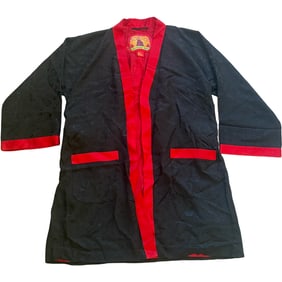 Shanghai Tang  Asian Silk Short Robe With Original Clothing Bag