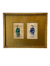 Chinese watercolors on rice paper