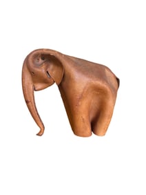vintage Leather Elephant by Deru