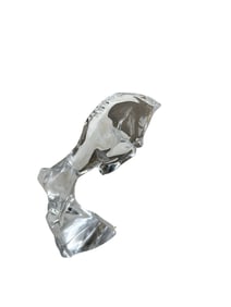 French Contemporary Baccarat Crystal Figure of a Rearing Horse