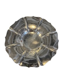 International Sterling Silver Tray/Plate with Georgian Piecrust Rim by Simpson hall miller & co
