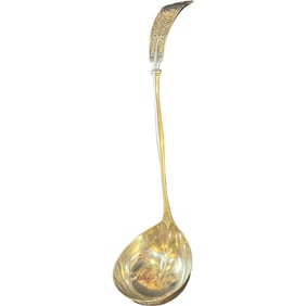 Black Starr and Frost Sterling Company Sterling Silver Punch Ladle Serving Spoon