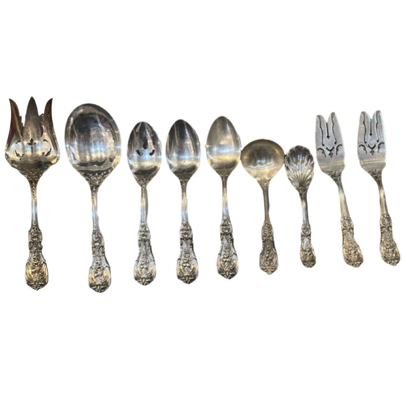 9 Pieces Reed and Barton Sterling Silver Serving Utensils - Francis Pattern (1 of 15)