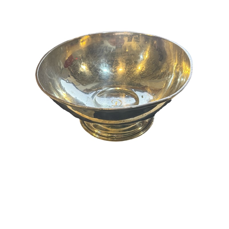 Sterling Silver Pedestal Bowl - Marked: Sterling Silver Pedestal Bowl from The Charleston Living Estate of Lynn Letson - Marked Measurements: 4.25"H 8.75"L Weight: 370 grams **IN HOUSE SHIPPING offered on this lot