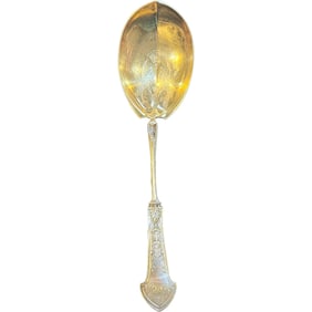 Bailey and Co Sterling Silver Gold Washed Cut Serving Spoon
