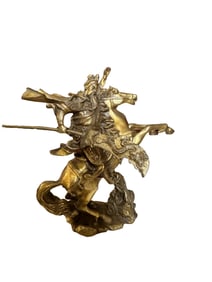 Chinese bronze figure of Guan Gong/ Guan Yu,