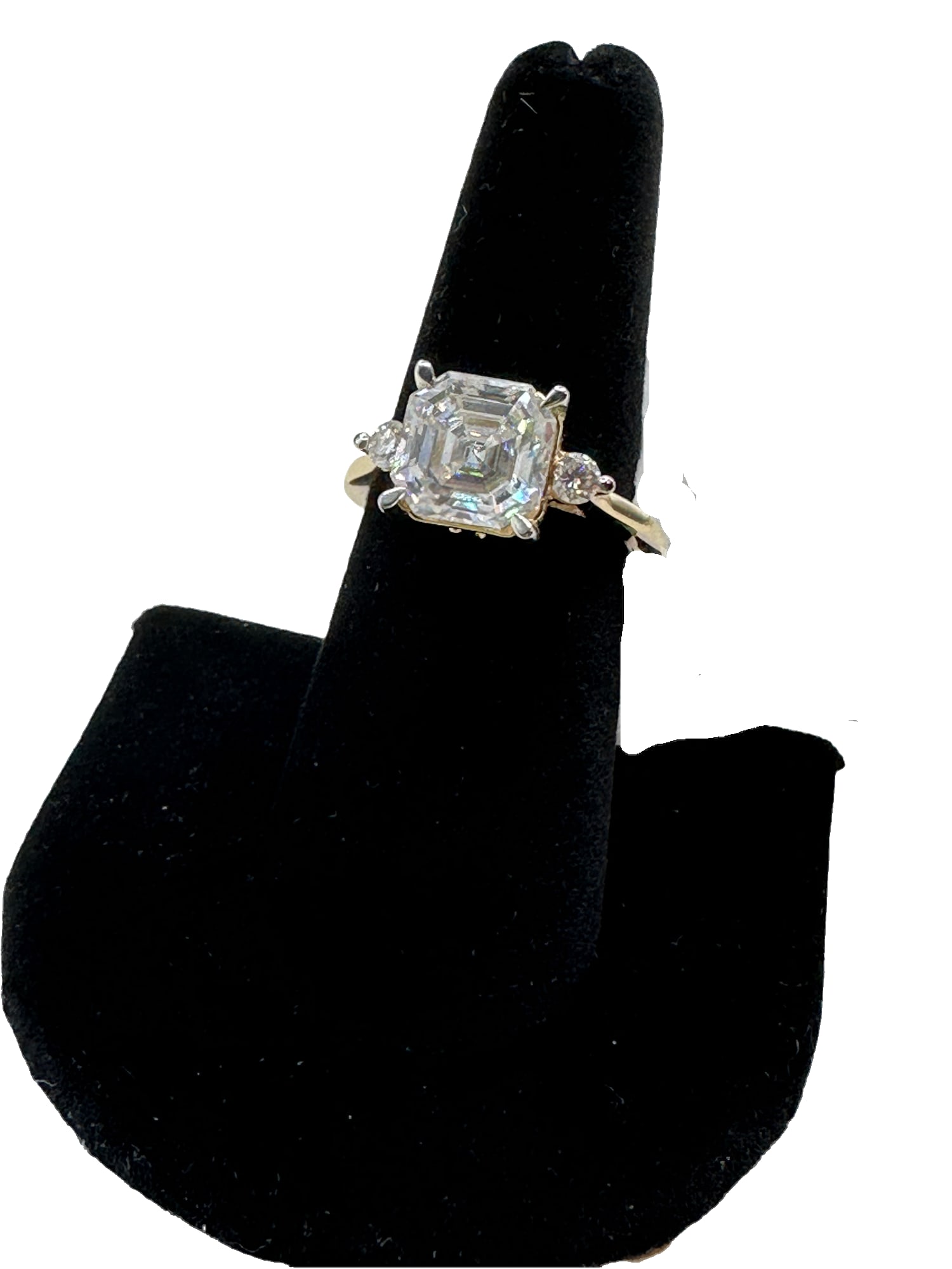 14K Yellow Gold Moissanite Ring (1 of 6)