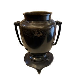 Vintage Bronze Japanese Ikebana Vase