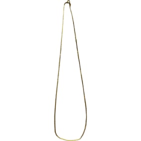 18K Gold S Link Chain - marked 750