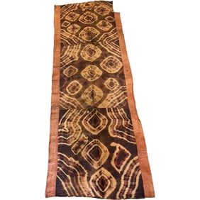 Kuba Raffia Cloth Textile Tie Dye Skirt